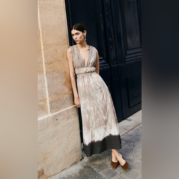 Altuzarra Fiona Abstract Sleeveless Midi-Dress - Picture 1 of 7